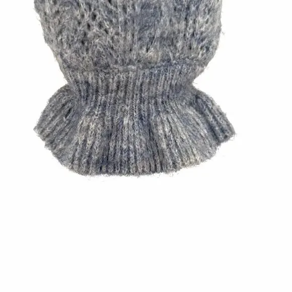 BODEN Pointelle Long Sleeve Cardigan Sweater Blue, Size 8 - Picture 12 of 14